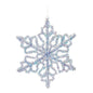 LED Hanging Tinsel Snowflake 31.5"H