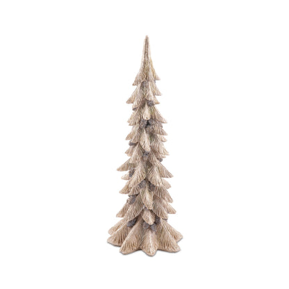 Metallic Pine Tree with Pinecones (Set of 3)
