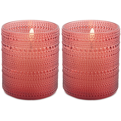 LED Votive Candle in Glass Jar (Set of 2)
