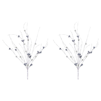 Birch Twig with Pine Spray (Set of 2)