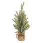 Glittered Pine Tree in Burlap 24"H