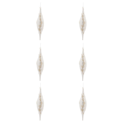 Large Glass Ornament Set (Set of 6)