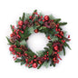 Pine and Berry Wreath with Ornaments 22"D