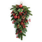 Pine and Berry Swag with Ornaments 22"L