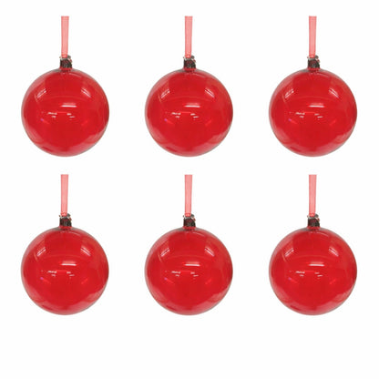 Glass Ball Ornaments (Set of 6)
