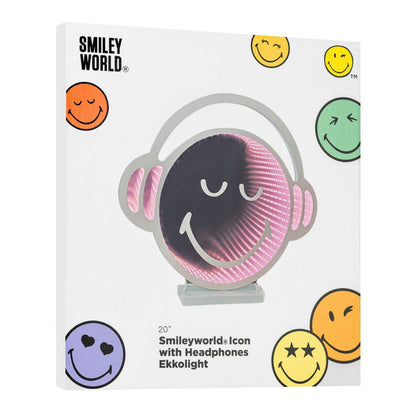 SmileyWorld icon w/Headphone Ekkolight 20"H