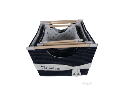 Anne Home - Set of 3 Foldable Fabric Basket