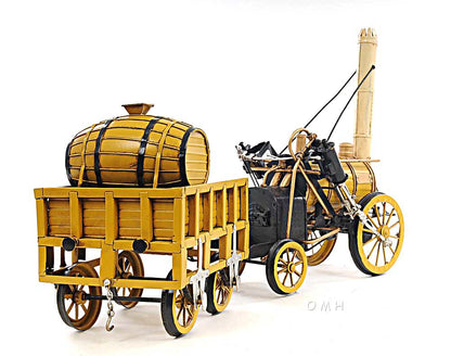 1829 Yellow Stephenson Rocket Steam Locomotive