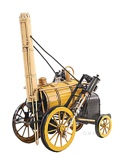 1829 Yellow Stephenson Rocket Steam Locomotive