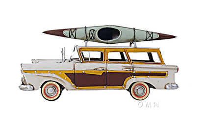 Fords Woody-Look Country Squire W/ Kayak