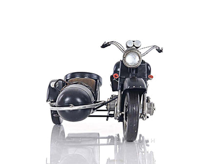 Black Vintage Motorcycle