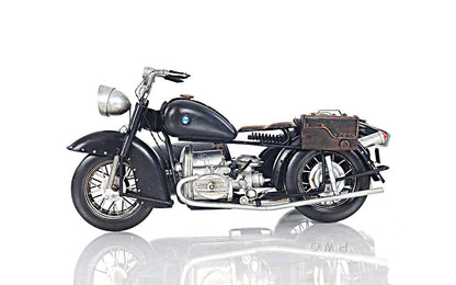 Black Vintage Motorcycle