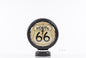Black Gasoline 66 Gas Pump Clock