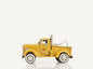 1926 Pennzoil Tow Truck Yellow Metal Handmade