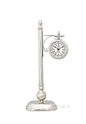 Brass/ Alum. Lamp Post Clock One Sided