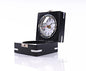 Brass Compass & Clock W/Wooden Case