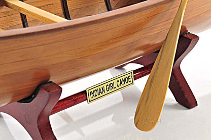 Indian Girl Canoe