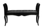 Baxton Studio Kristy Modern and Contemporary Black Faux Leather Classic Seating Bench