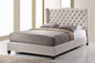 Baxton Studio Norwich Light Beige Linen Modern Platform Bed –King Size