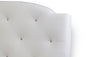Baxton Studio Canterbury White Leather Contemporary Full-Size Bed