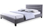 Baxton Studio Hillary Modern and Contemporary Queen Size Grey Fabric Upholstered Platform Base Bed Frame