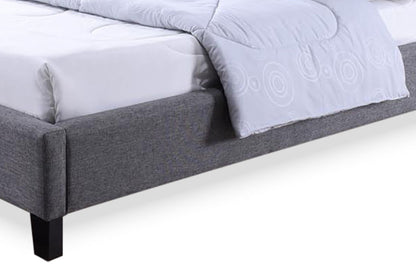 Baxton Studio Hillary Modern and Contemporary Full Size Grey Fabric Upholstered Platform Base Bed Frame