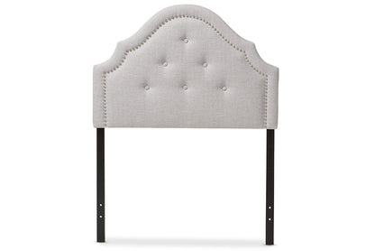 Baxton Studio Cora Modern and Contemporary Grayish Beige Fabric Upholstered Twin Size Headboard