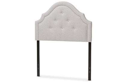 Baxton Studio Cora Modern and Contemporary Grayish Beige Fabric Upholstered Twin Size Headboard