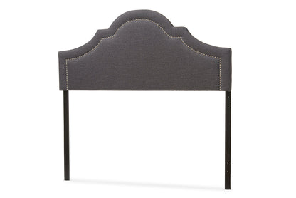 Baxton Studio Rita Modern and Contemporary Dark Grey Fabric Upholstered Full Size Headboard