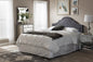 Baxton Studio Rita Modern and Contemporary Dark Grey Fabric Upholstered King Size Headboard
