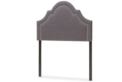 Baxton Studio Rita Modern and Contemporary Dark Grey Fabric Upholstered Twin Size Headboard
