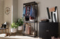 Baxton Studio Gavin Black Metal 3-Shelf Closet Storage Racking Organizer