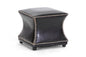 Baxton Studio Ellastone Dark Brown Modern Leather Ottoman
