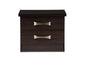 Baxton Studio Colburn Modern and Contemporary 2-Drawer Dark Brown Finish Wood Storage Nightstand Bedside Table