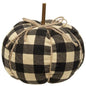 Small Black Buffalo Check Pumpkin (Pack of 2)
