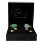Men's Cufflink and Stud Set - Turquoise