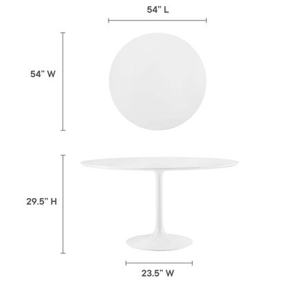 Lippa 54" Round Wood Dining Table by Modway