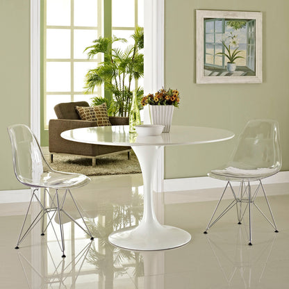 Paris Dining Side Chair Set of 2 in Clear