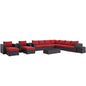 Sojourn 11 Piece Outdoor Patio Sunbrella¨ Sectional Set by Modway