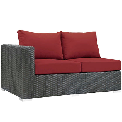 Sojourn 7 Piece Outdoor Patio Sunbrella¨ Sectional Set by Modway