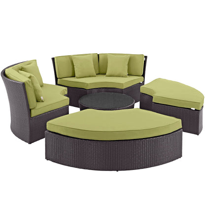 Convene Circular Outdoor Patio Daybed Set by Modway