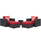 Convene 5 Piece Outdoor Patio Sectional Set