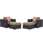 Convene 4 Piece Outdoor Patio Sectional Set by Modway