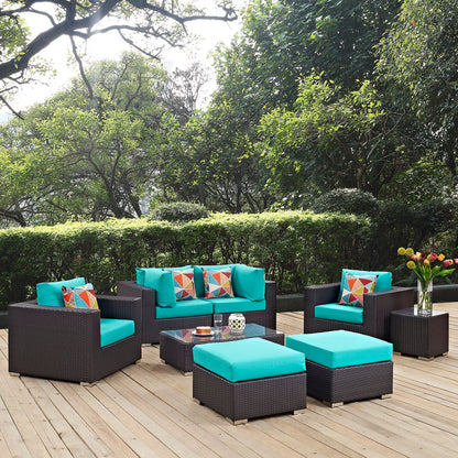 Convene 8 Piece Outdoor Patio Sectional Set by Modway