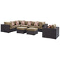 Convene 9 Piece Outdoor Patio Sectional Set by Modway