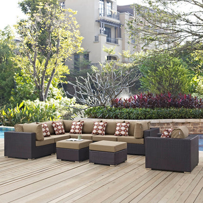 Convene 9 Piece Outdoor Patio Sectional Set by Modway