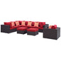 Convene 9 Piece Outdoor Patio Sectional Set