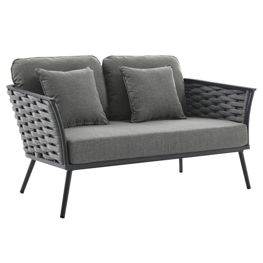 Stance Outdoor Patio Aluminum Loveseat by Modway
