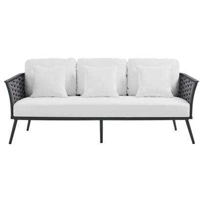 Stance Outdoor Patio Aluminum Sofa by Modway
