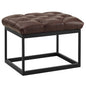 Cherish Antique Button Tufted Faux Leather Ottoman by Modway